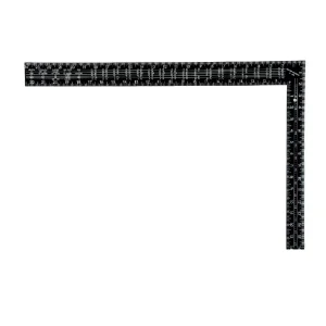 Escuadra O Regla De Aluminio Negra Para Carpitero Albañil 24x16"