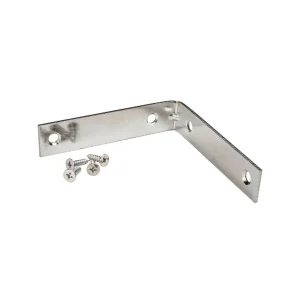 Angulo De Soporte Y Refuerzo Zincado  De 3" Con Tornillos