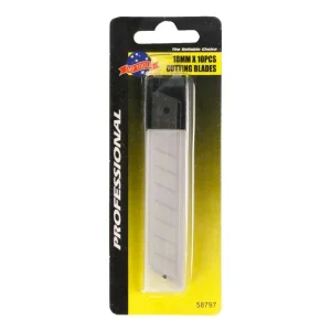 10 Cuchillas Profesionales Intercambiables Para Navaja 18mm