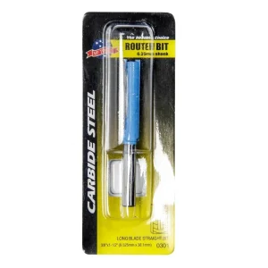 Fresa Recta Carpintera Con 2 Filos 1/2 - 2" Profesional