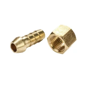 Acople Macho Manguera En Acero Bronce Pro De 1/4"