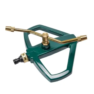 Aspersor De Riego 2 Brazos En Bronce Cesped Jardín