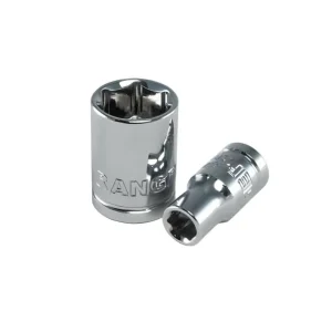 Copa Dado Cromado De 3/8" Cuadrante 1/4" Hexagonal