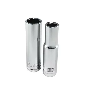 Copa Dado Cromado Larga 10mm Cuadrante 3/8" Hexagonal