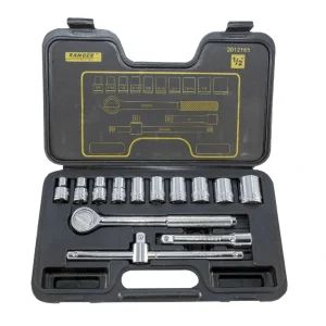 Juego 10 Pzs Y Copas En Cromo Cuadrante 1/2 Incluye Estuche