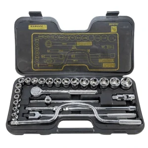 Juego 29 Pzs Y Copas En Cromo Cuadrante 1/2 Incluye Estuche